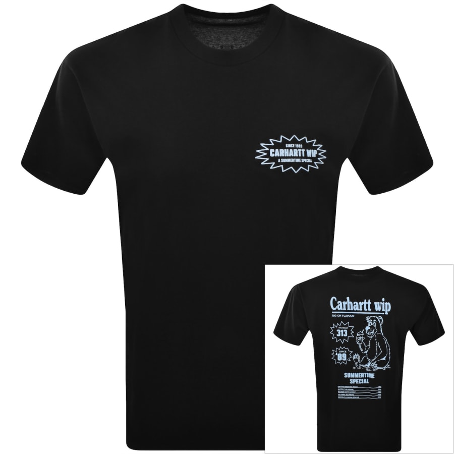 ★ドイツ発*carhartt WIP*新作*Button Tシャツ/BLACK★ Carhartt WIP ロゴ Tシャツ | ブラック | FARFETCH JP